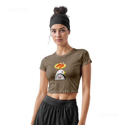 AshiMashiPofakNamaki Fitted Crop Top 02 Heather Olive