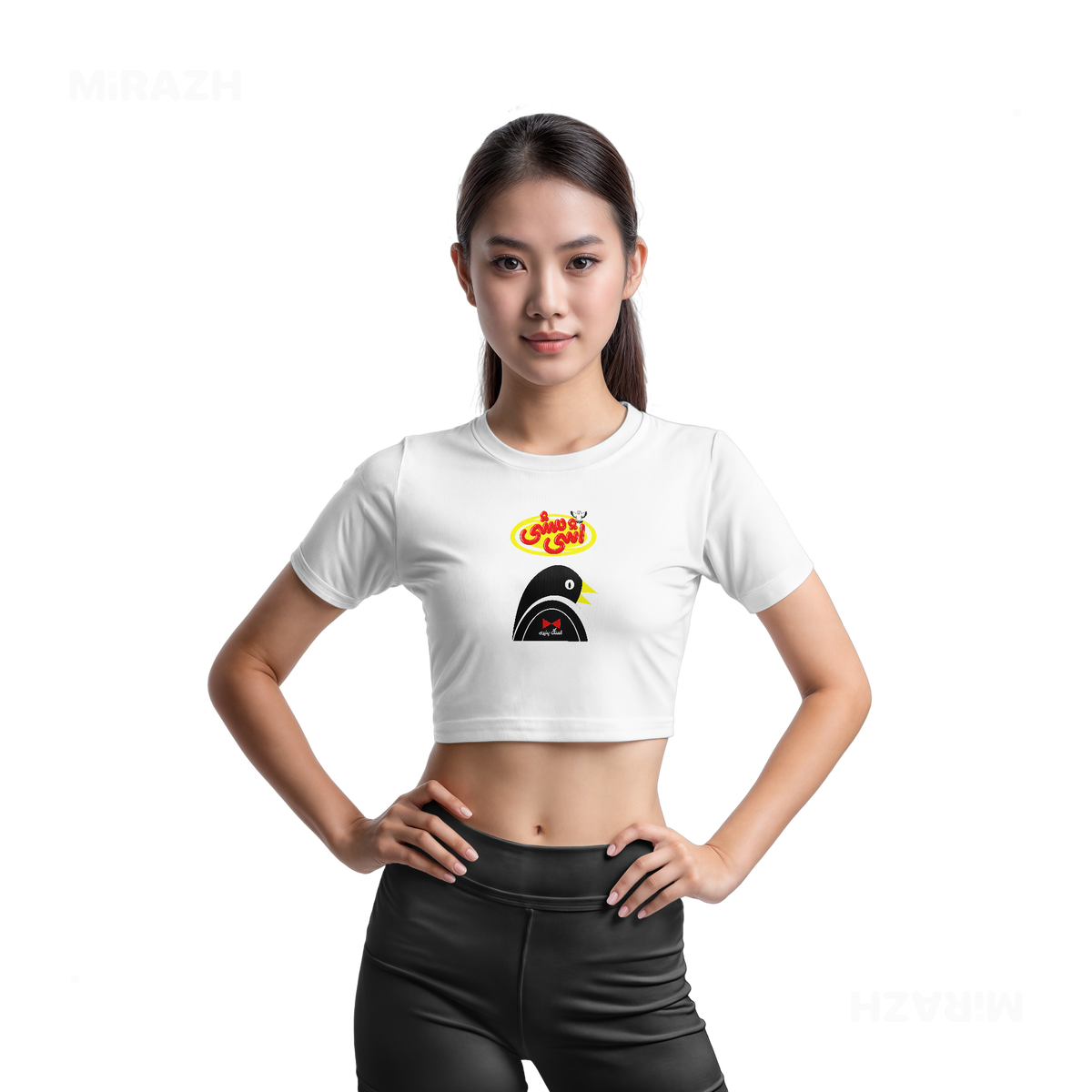 AshiMashiPofakNamaki Fitted Crop Top 03 White