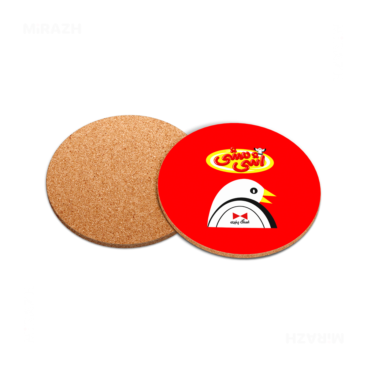 AshiMashiPofakNamaki High Gloss Coaster 05 Round