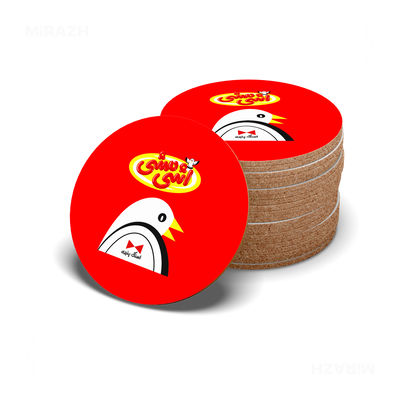 AshiMashiPofakNamaki High Gloss Coaster 06 Round