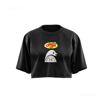 AshiMashiPofakNamaki Over Sized Crop Top 01 Black