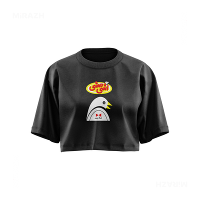 AshiMashiPofakNamaki Over Sized Crop Top 01 Faded Black