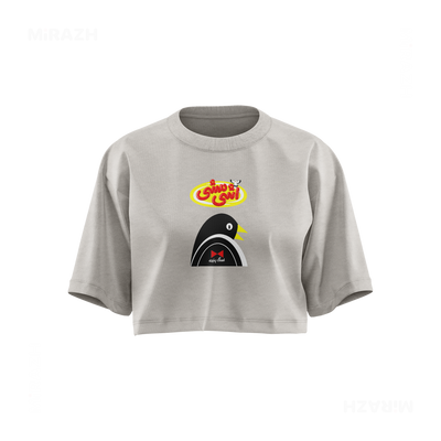 AshiMashiPofakNamaki Over Sized Crop Top 01 Faded Bone