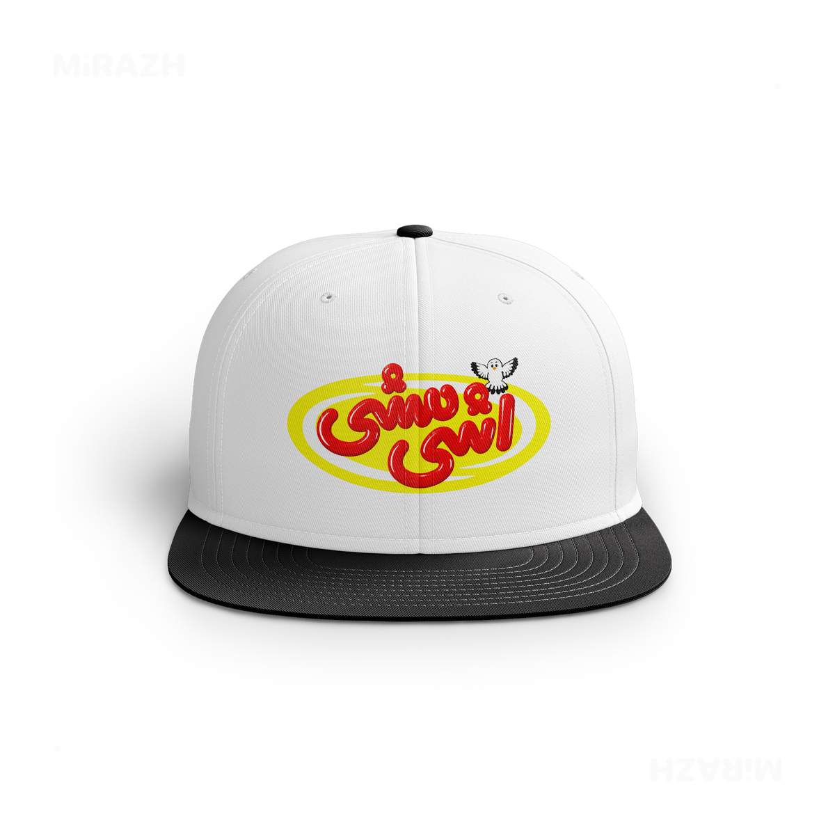 AshiMashiPofakNamaki Snapback Caps 01 White Black DTF