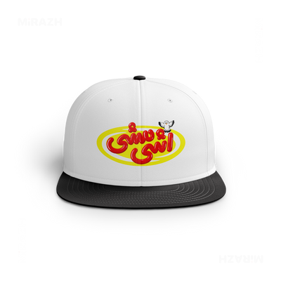 AshiMashiPofakNamaki Snapback Caps 01 White Black DTF