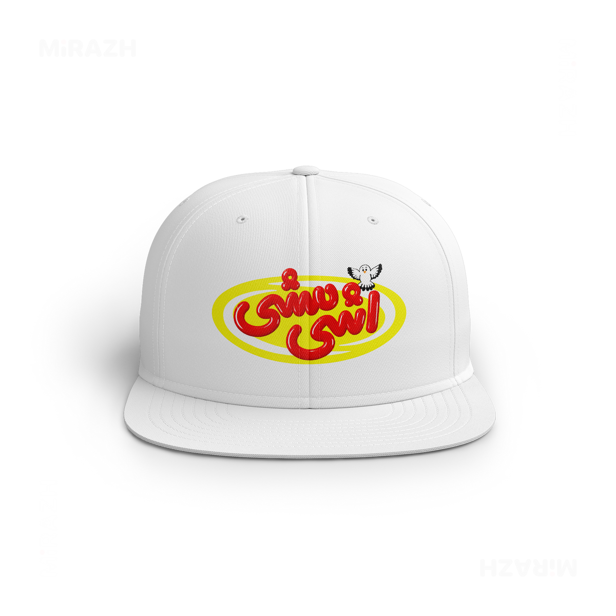 AshiMashiPofakNamaki Snapback Caps 01 White DTF