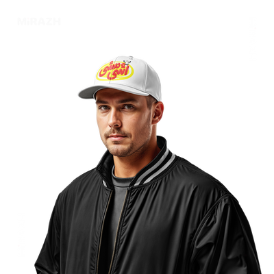 AshiMashiPofakNamaki Snapback Caps 02 White DTF