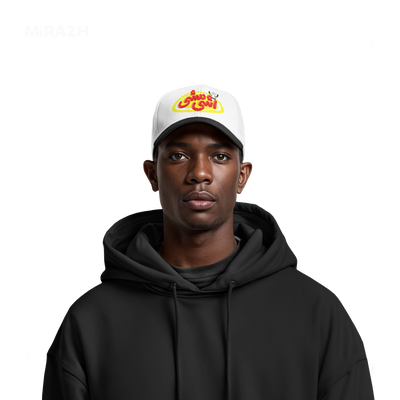 AshiMashiPofakNamaki Snapback Caps 06 White Black DTF