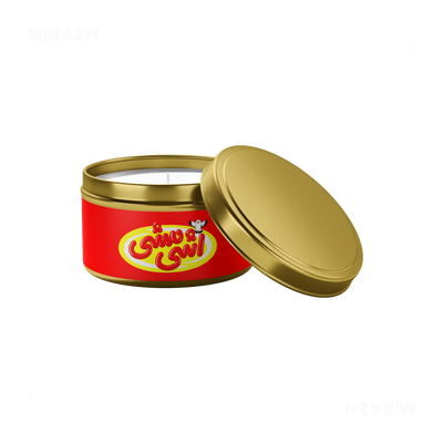 AshiMashiPofakNamaki Tin Candle 03 Gold