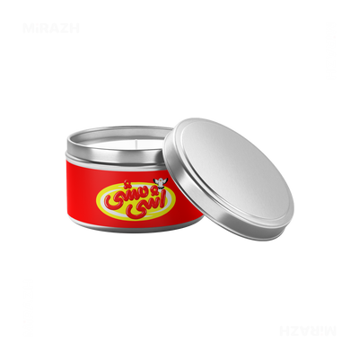 AshiMashiPofakNamaki Tin Candle 03 Silver