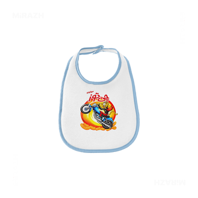 CheetozMotori Baby Bibs 01 White Lightblue