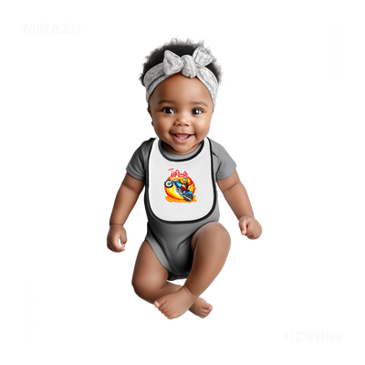 CheetozMotori Baby Bibs 04 White Black