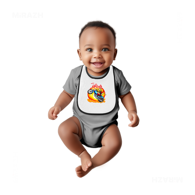 CheetozMotori Baby Bibs 05 White Black