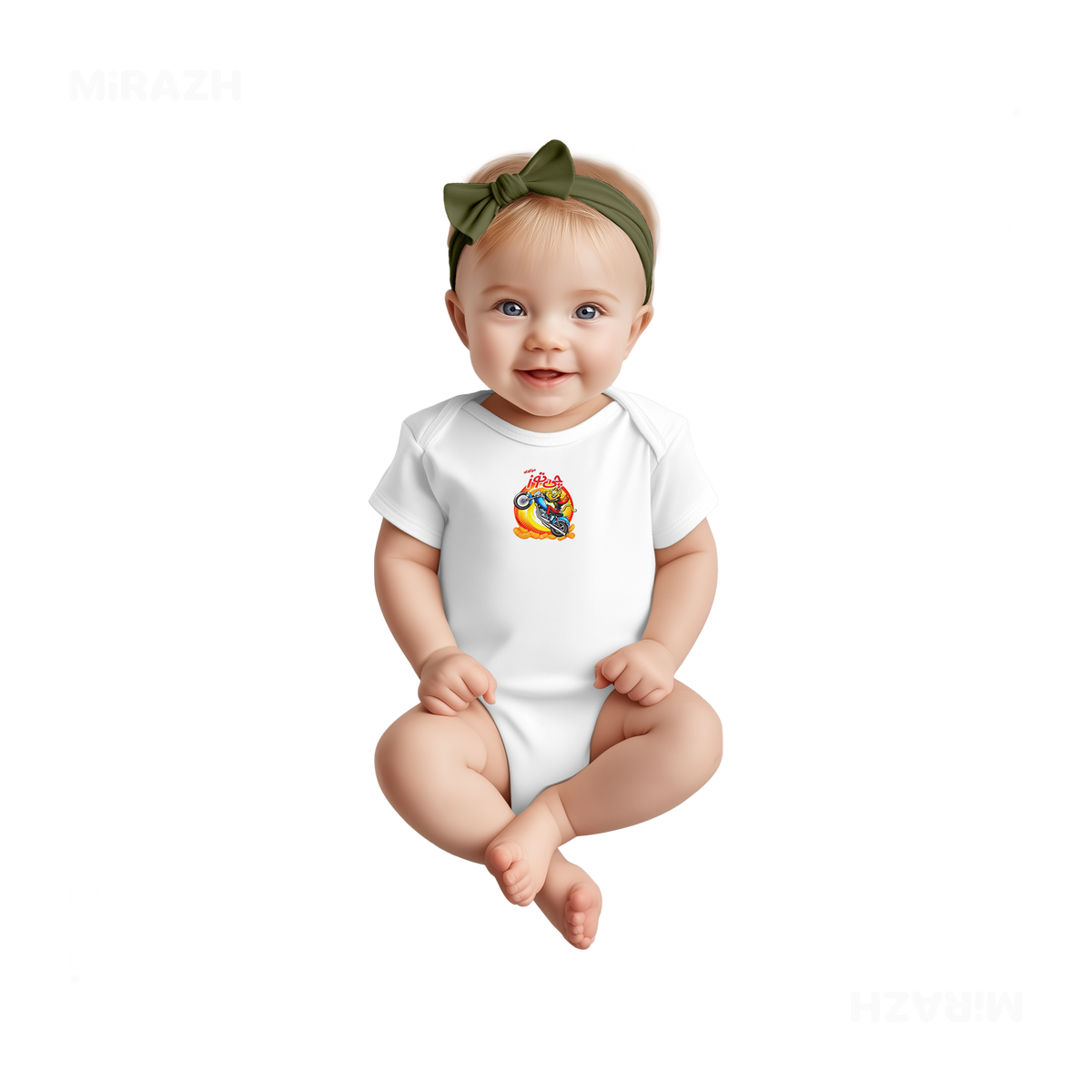 CheetozMotori Baby Onesies 02 White