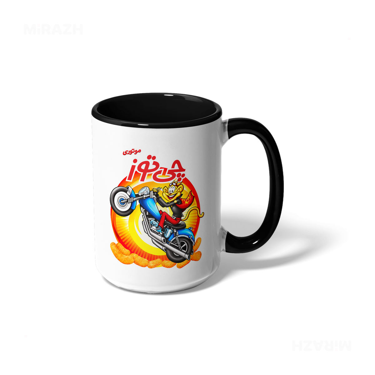 CheetozMotori Ceramic Mug 01 White Black