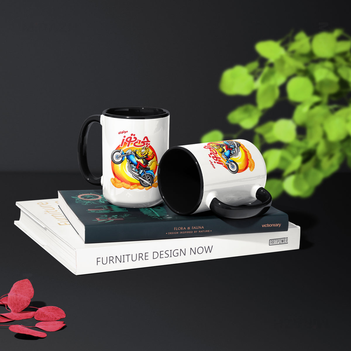 CheetozMotori Ceramic Mug 02 White Black