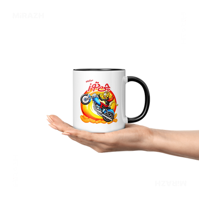 CheetozMotori Ceramic Mug 04 White Black