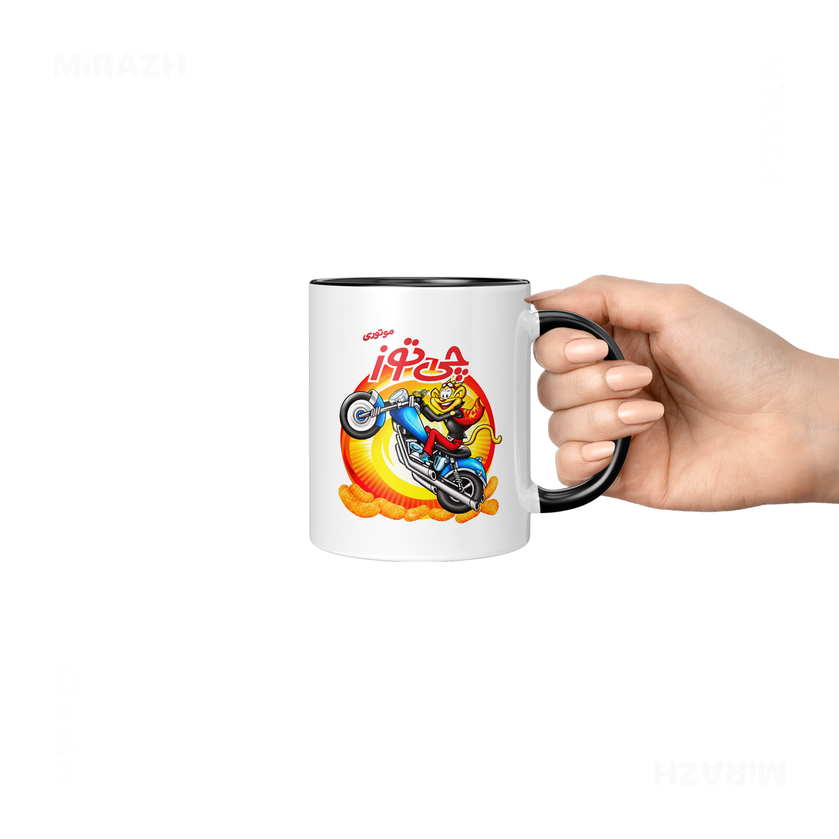 CheetozMotori Ceramic Mug 06 White Black