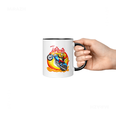 CheetozMotori Ceramic Mug 06 White Black
