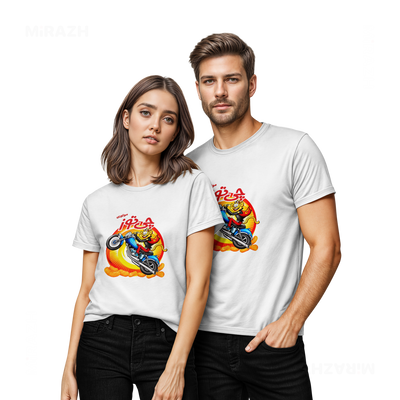 CheetozMotori Couple T Shirt 02 White