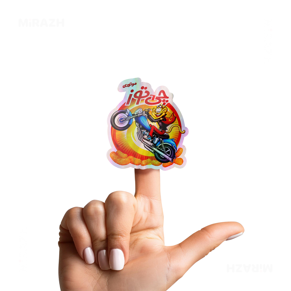 CheetozMotori Die Cut Holographic Sticker 02