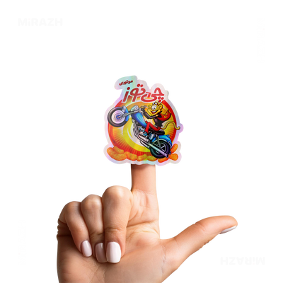 CheetozMotori Die Cut Holographic Sticker 02