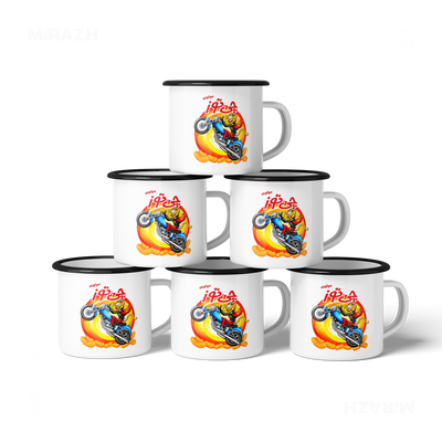 CheetozMotori Enamel Camping Mug 06