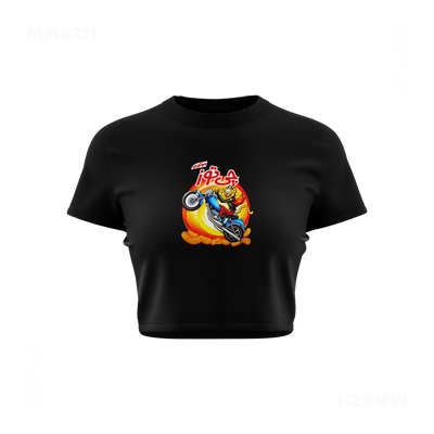 CheetozMotori Fitted Crop Top 01 Black