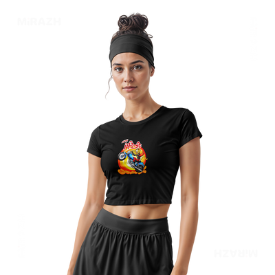 CheetozMotori Fitted Crop Top 02 Black