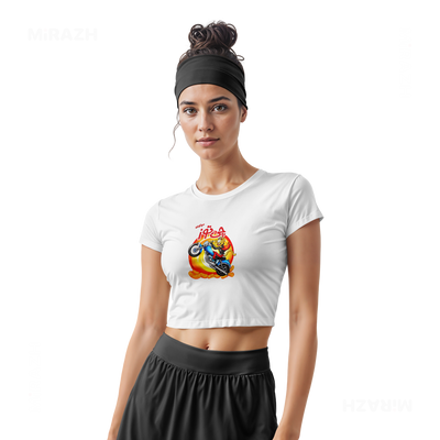 CheetozMotori Fitted Crop Top 02 White