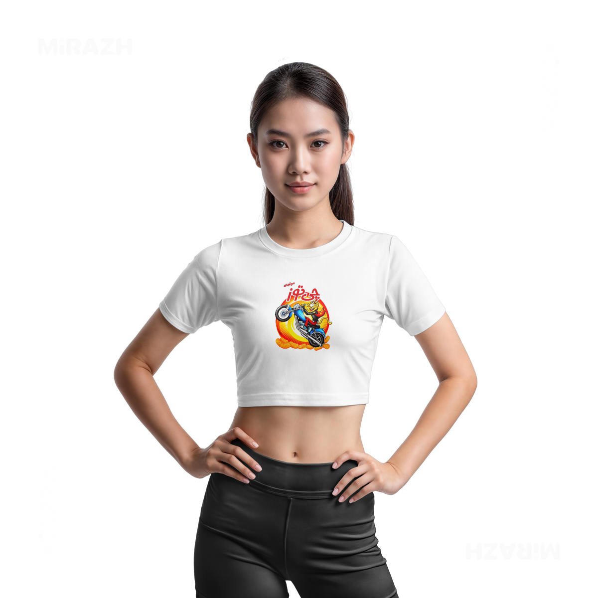 CheetozMotori Fitted Crop Top 03 White