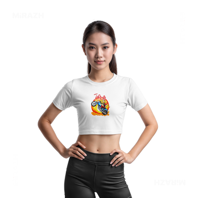 CheetozMotori Fitted Crop Top 03 White