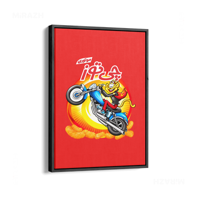 CheetozMotori Framed Canvas 01 Black Wood