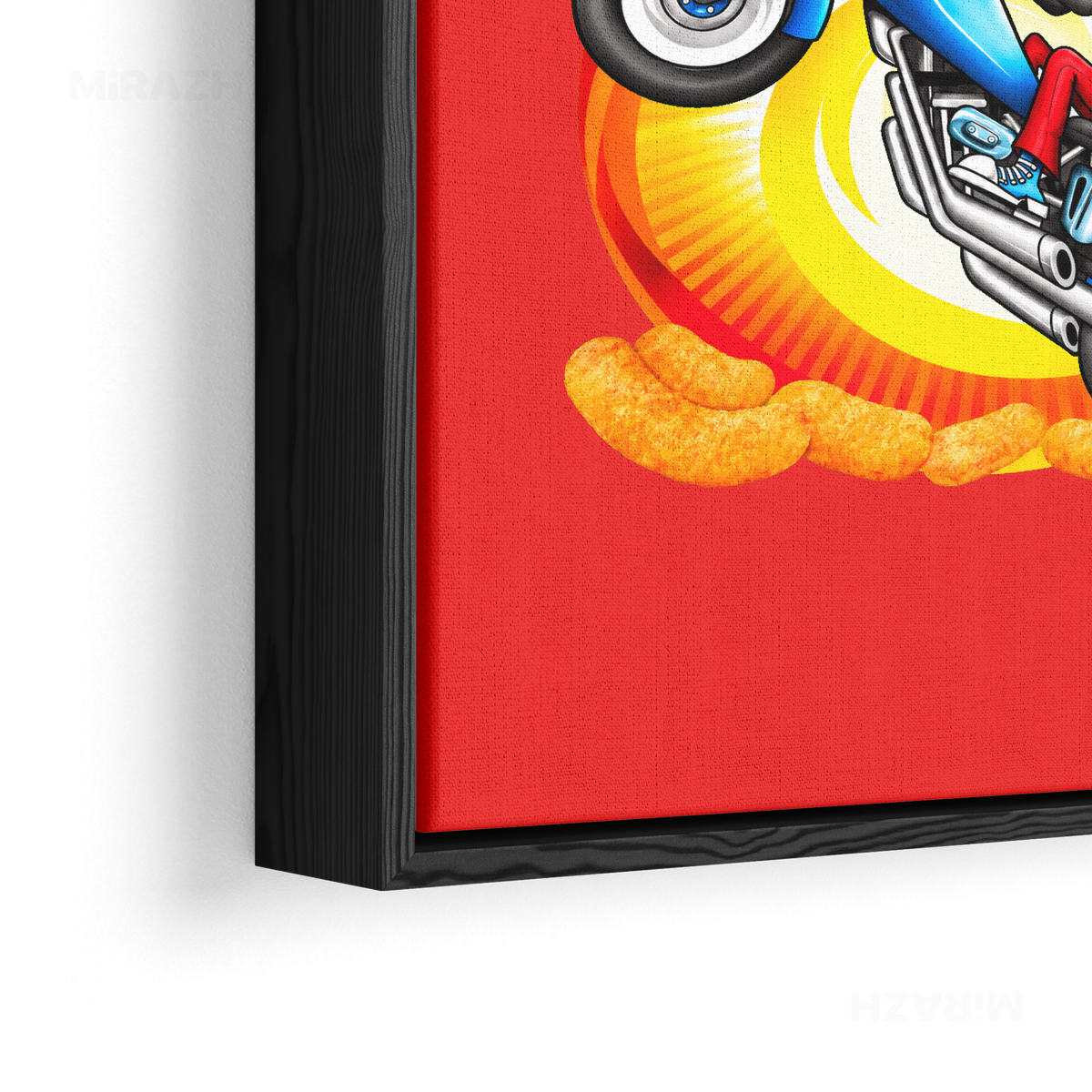 CheetozMotori Framed Canvas 02 Black Wood
