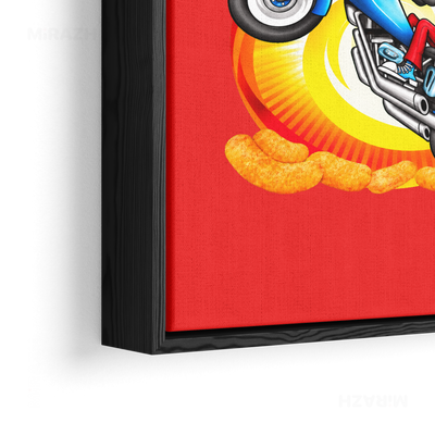 CheetozMotori Framed Canvas 02 Black Wood