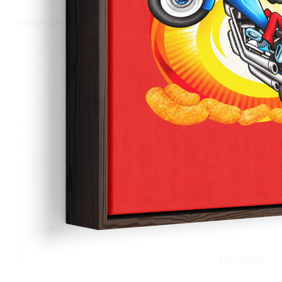 CheetozMotori Framed Canvas 02 Dark Wood
