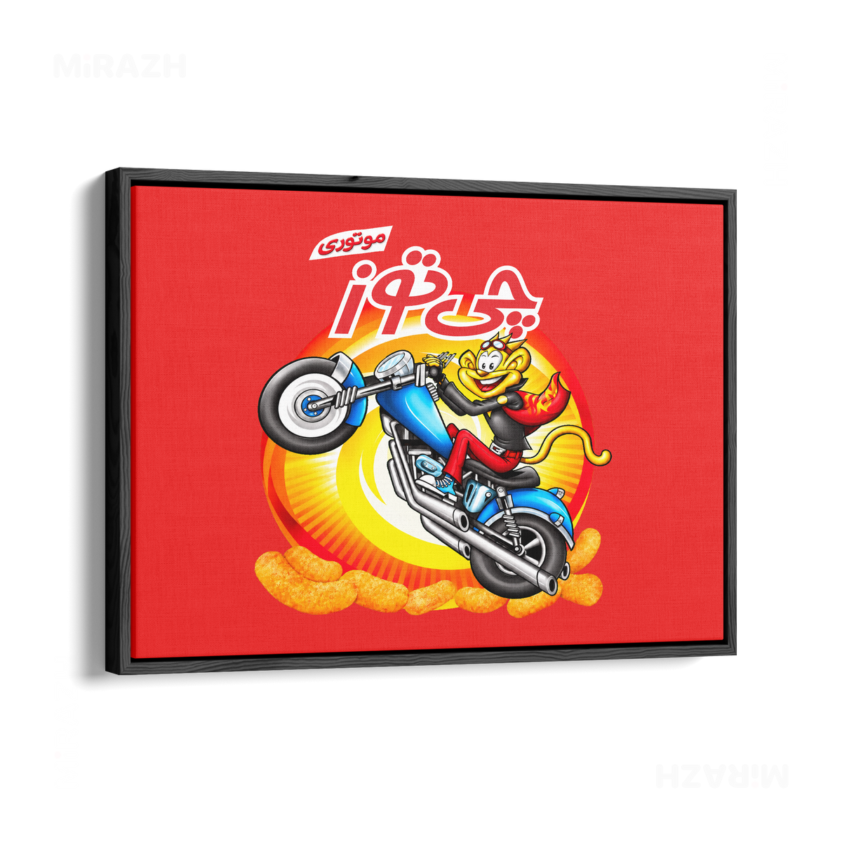 CheetozMotori Framed Canvas 03 Black Wood