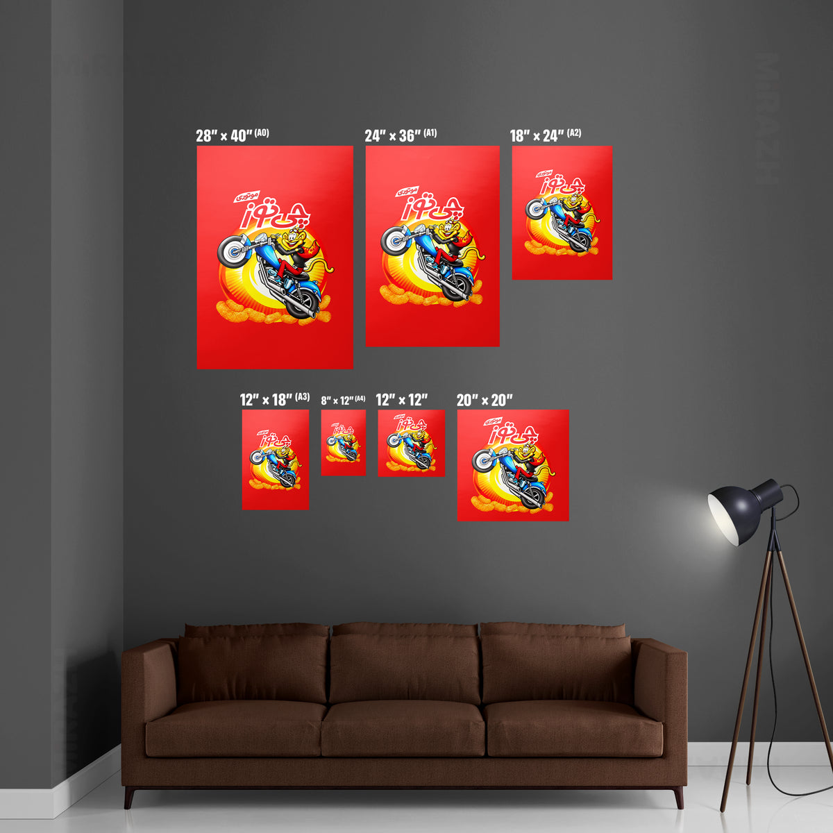 CheetozMotori Framed Poster 05 Black Aluminum