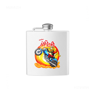 CheetozMotori Hip Flasks 01 White