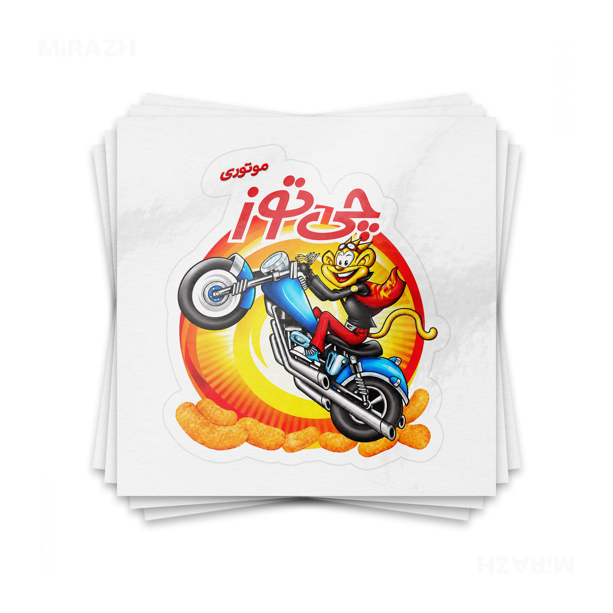 CheetozMotori Kiss Cut Sticker 01 White