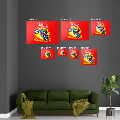 CheetozMotori Magnetic Hanger Poster 07 Black Wood
