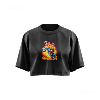 CheetozMotori Over Sized Crop Top 01 Faded Black