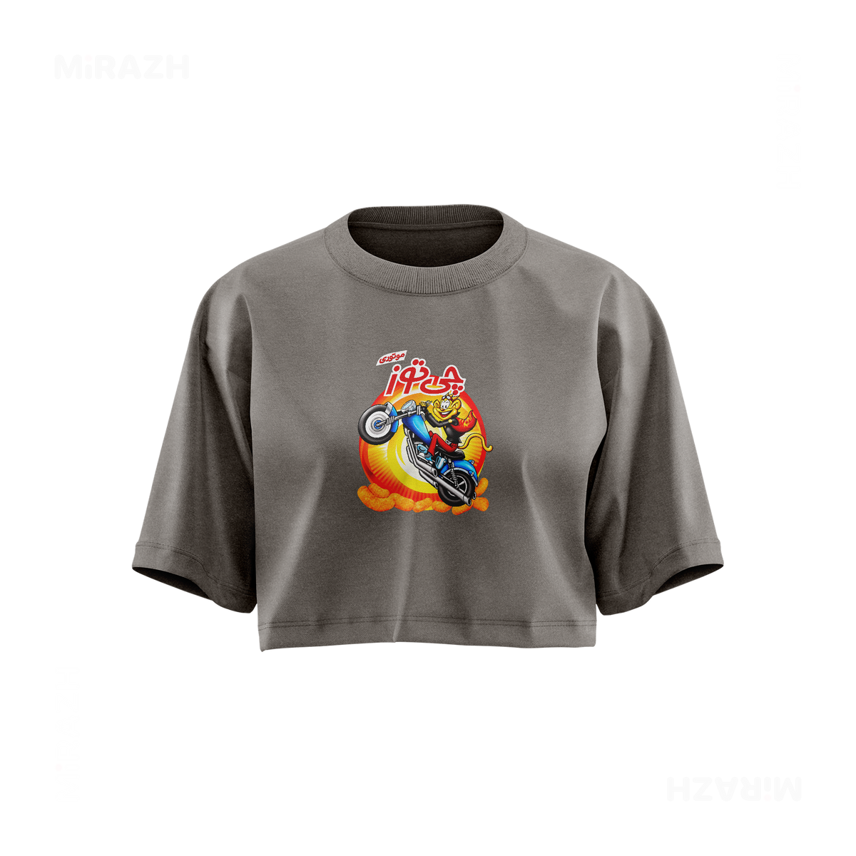 CheetozMotori Over Sized Crop Top 01 Faded Grey