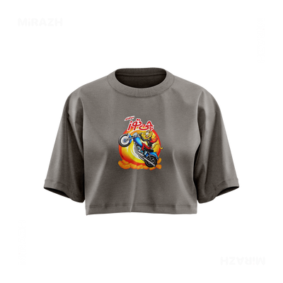 CheetozMotori Over Sized Crop Top 01 Faded Grey