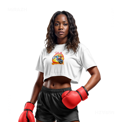 CheetozMotori Over Sized Crop Top 02 White