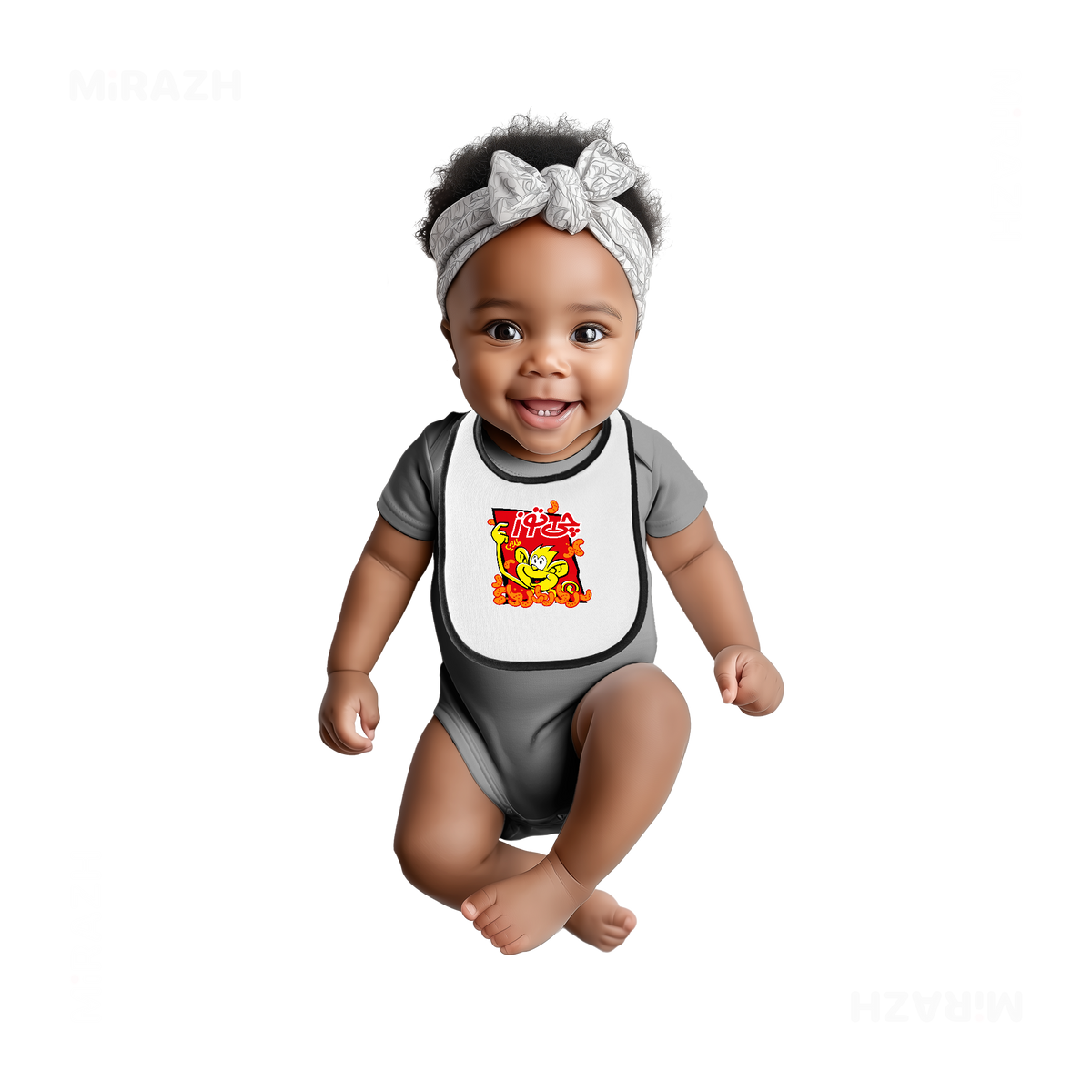 CheetozTalaei Baby Bibs 04 White Black