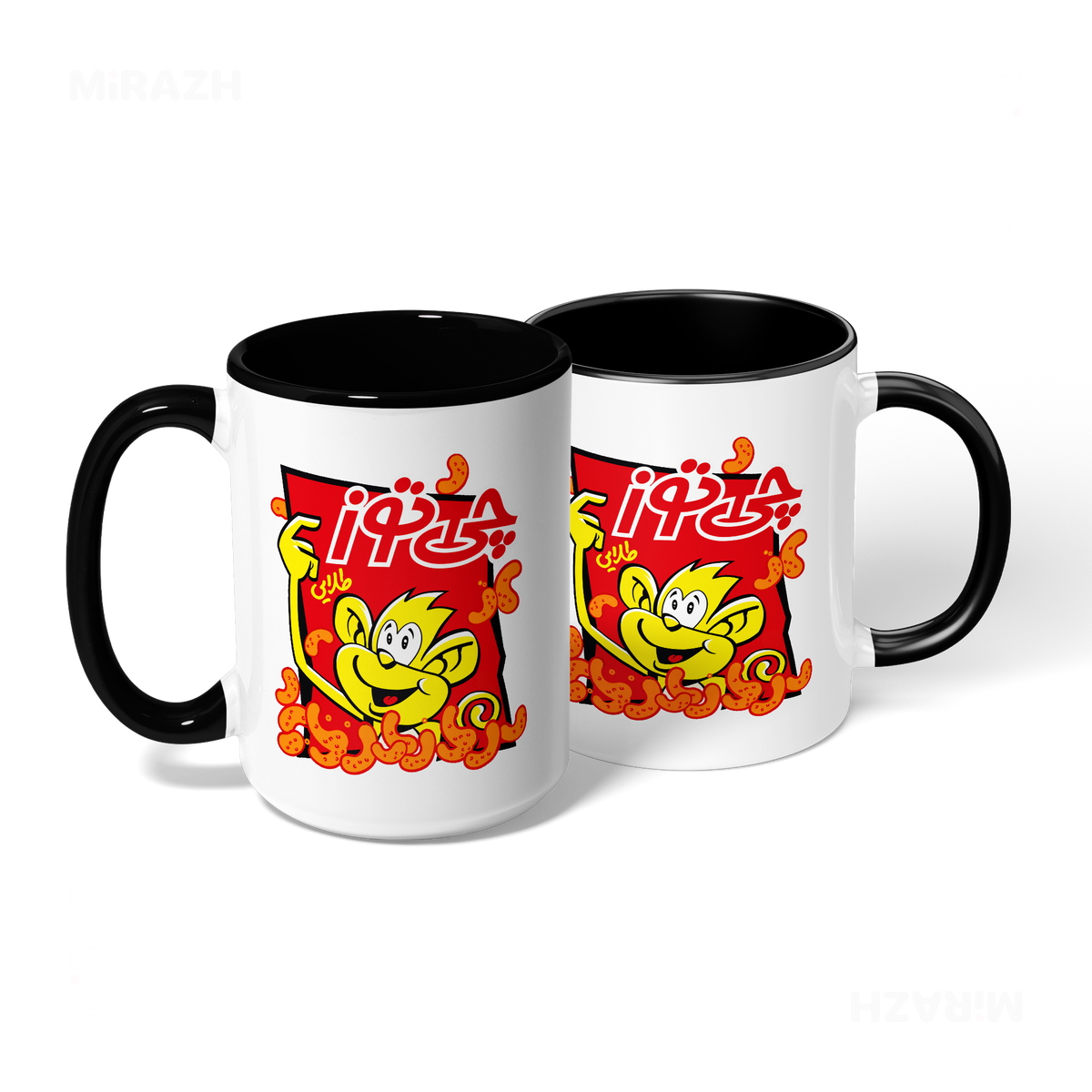 CheetozTalaei Ceramic Mug 08 White Black