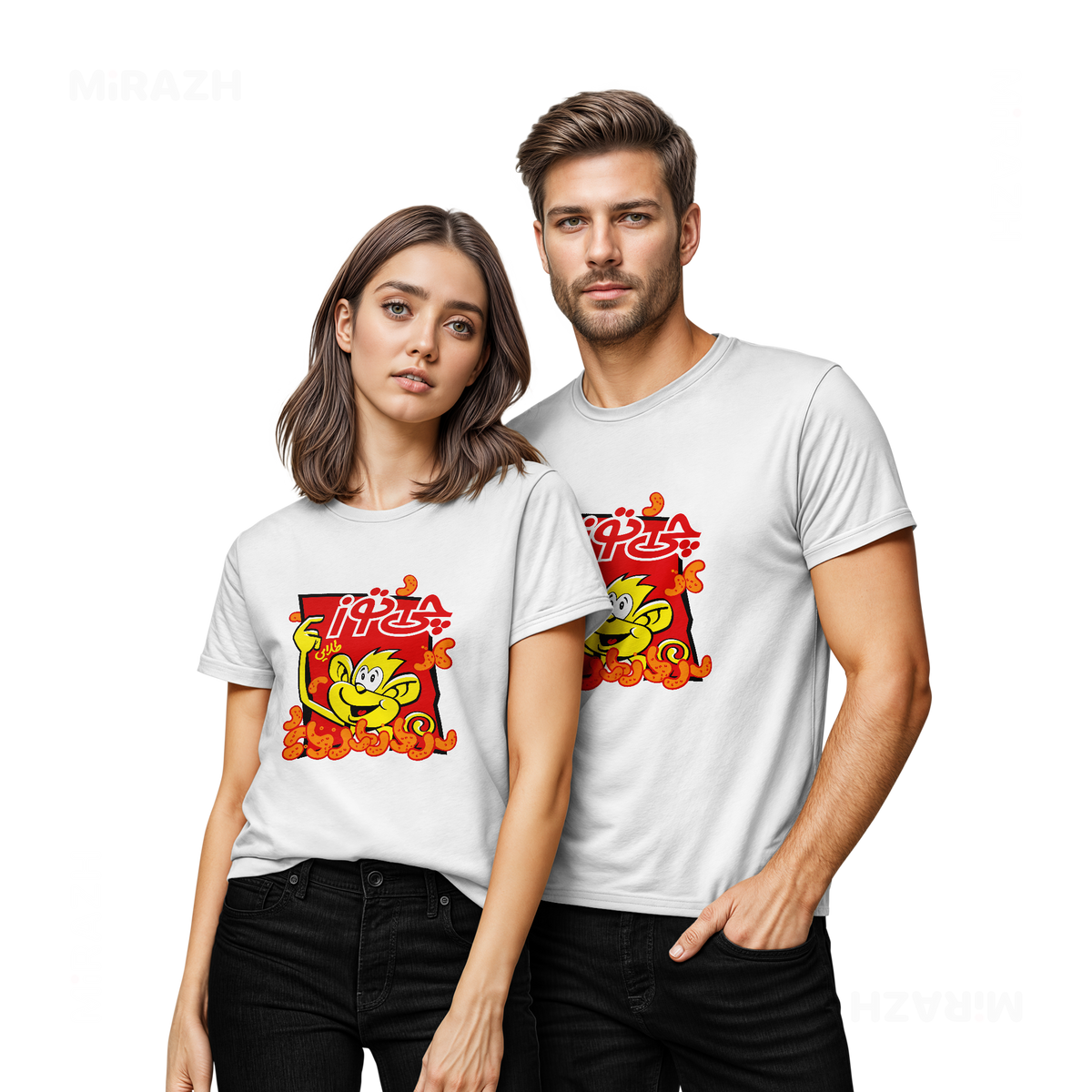 CheetozTalaei Couple T Shirt 02 White