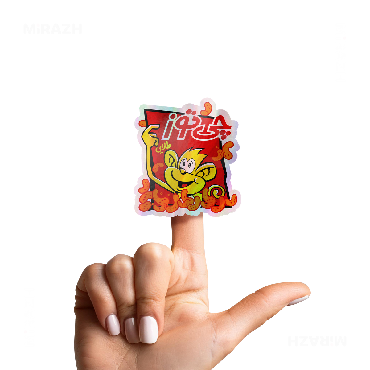 CheetozTalaei Die Cut Holographic Sticker 02