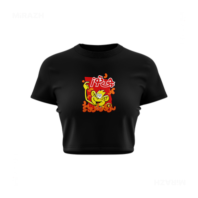 CheetozTalaei Fitted Crop Top 01 Black